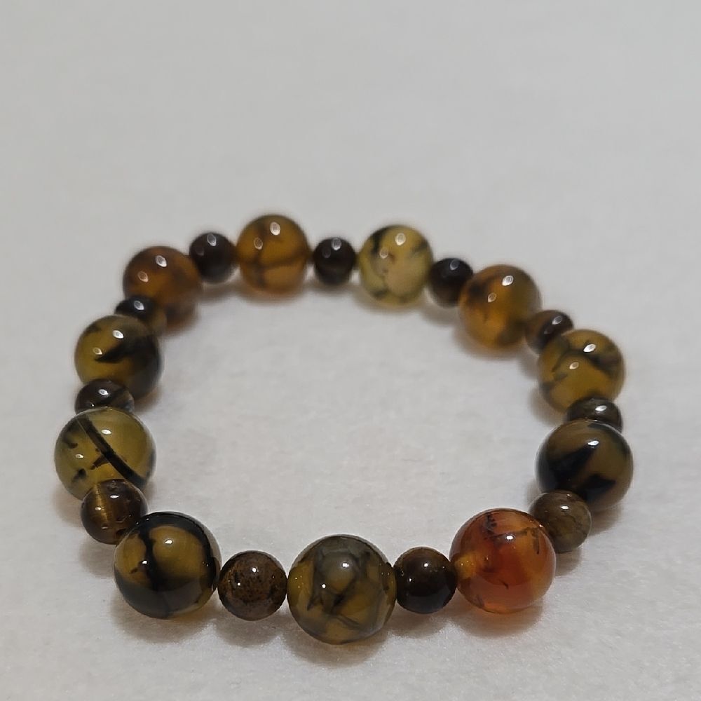 Dragon Vein Agate Bracelet